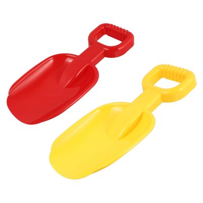 MUSISALY 2pcs Plastic Sand Shovels for Short Handle Beach Playing Lightweight Sand Scoop for Backyard Sandbox School Activities Random Color