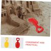 MUSISALY 2pcs Plastic Sand Shovels for Short Handle Beach Playing Lightweight Sand Scoop for Backyard Sandbox School Activities Random Color view 3