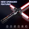Galidraan Heavy Dueling Light Saber Motion Control Smooth Swing Crossguard Light Saber with 12 RGB Colors 16 Sound Fonts Heavy Metal Handle and Replaceable Blade, Light Sabers for Adults view 2