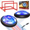 2 Pack Hover Soccer Ball Set with 2 Goals - Rechargeable LED Air Power Football, Indoor/Outdoor Floating Hover Ball Toy, USB Charging Soccer Gifts for Boys & Girls Ages 3-12, Birthday/Holiday Presents view 1