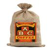 ABC Coffee Burlap Bag Vintage Style Bag BUR08 view 1