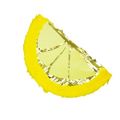 Abaodam Handmade Lemon Shaped Pinata Sugar Filled for Birthday Party Decoration Creative Mexican Fiesta Favor Easy to Fill with Candy and Mini Small for Cinco De Mayo and Celebration