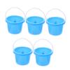 Alasum 5Pcs Portable Small Sand Buckets for PP Material Sand Playing Tools Safe and Environmental Beach and Backyard for Creative Outdoor Fun view 1