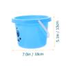 Alasum 5Pcs Portable Small Sand Buckets for PP Material Sand Playing Tools Safe and Environmental Beach and Backyard for Creative Outdoor Fun view 2