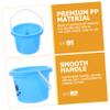Alasum 5Pcs Portable Small Sand Buckets for PP Material Sand Playing Tools Safe and Environmental Beach and Backyard for Creative Outdoor Fun view 3
