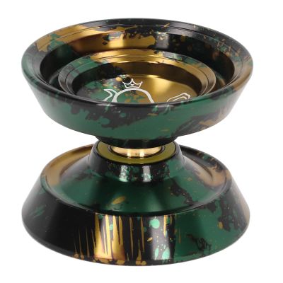 Jiawu Exquisite Aluminum Alloy YoYo Ball Unresponsive with Great Performance for Advanced Players and Competition Purposes (Black Gold)