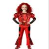 ACLGCSU Red Costume for Girls, 4PCS Kids Rise of Red Costume Halloween Cosplay Party (with Wig) view 1