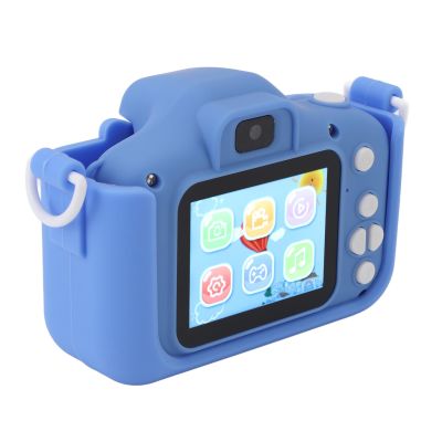 Akozon Akozon Camera Cute Cartoon Dinosaur Design, Multifunctional 2.0 Inch Display, 400mAh Rechargeable Selfie Digital Camera for Boys and Girls (Blue)