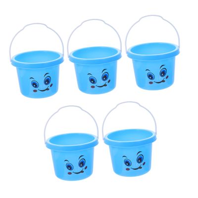 HANABASS 5Pcs Sand Buckets for PP Beach Playthings Sand Playing Tools Safe and Practical Outdoor for Boys