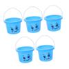 HANABASS 5Pcs Sand Buckets for PP Beach Playthings Sand Playing Tools Safe and Practical Outdoor for Boys view 1