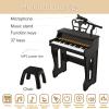 Meideh Piano Keyboard for Kids 3-6 - 37 Keys Electric Musical Keyboard with Microphone, Stand & Stool, Kids Learning Piano Toys for Beginners 3 4 5 6 Years Old Girls Boys Birthday Gift view 3