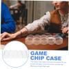 Alasum Transparent Poker Chip Box Compartment Storage Case for Poker Chips and Cards Organizer Sturdy Material Tray for Outdoor Games view 3