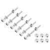 MECCANIXITY 1/4 Inch Diameter x 2.36 Inch Length 6 Set Landing Gear Axle Shaft Drive Axle with Nuts for RC Airplane view 1
