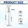 MECCANIXITY 1/4 Inch Diameter x 2.36 Inch Length 6 Set Landing Gear Axle Shaft Drive Axle with Nuts for RC Airplane view 2