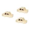 Abaodam 3pcs DIY Wooden Piggy Bank for Unfinished Smooth Wooden Coin Saving Boxes Safe Handcrafted Money Boxes for Creative Coloring and Craft Activities view 1