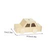 Abaodam 3pcs DIY Wooden Piggy Bank for Unfinished Smooth Wooden Coin Saving Boxes Safe Handcrafted Money Boxes for Creative Coloring and Craft Activities view 2