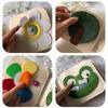 Enelia Educational Felt Quiet Book for Toddlers, Interactive Learning Activity Busy Book with Fox, Flower, Frog, Sensory Play Toy view 2