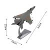 shamjina Alloy JH7 Fighter Airplane Diecast Model with Base, Ornament Miniature Toys Retro Fighter Model for Bar Shelf, Living Room, 32cmx19cmx22cm view 2