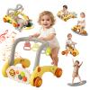 7 in 1 Baby Push Walkers Gym Play Mat for Baby Boys 6-12 Months,Activity Center Rocking Toy Balance Bike Board for Toddlers 1-3,Sit to Stand Walker,Early Learning Push Toys Gifts for Infant 12+ Months view 1