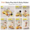 7 in 1 Baby Push Walkers Gym Play Mat for Baby Boys 6-12 Months,Activity Center Rocking Toy Balance Bike Board for Toddlers 1-3,Sit to Stand Walker,Early Learning Push Toys Gifts for Infant 12+ Months view 2