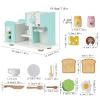 Simhoa Kids Wooden Coffee Maker Toy Imaginative Interactive Game Skill Development Smooth Ideal Gift Comfortable Coffee Machine Toy view 4