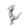 Open-Mouth Dinosaur Figure Fun & Playful Decor for Desktop and Office Space (Gray) view 4