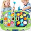WAYKEE Whack a Game Mole, Toys for Ages 3-4 5-7 8-12 Boys Girls, Whack Game for Toddlers, Gifts for 3 4 5 6+ Year Old Boys Girls, Early Learning Educational Toys with 2 Hammers Sound & Light view 1