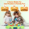 WAYKEE Whack a Game Mole, Toys for Ages 3-4 5-7 8-12 Boys Girls, Whack Game for Toddlers, Gifts for 3 4 5 6+ Year Old Boys Girls, Early Learning Educational Toys with 2 Hammers Sound & Light view 3