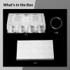 Round Acrylic Coin Storage Case Set with Silicone Foam Inserts, Display Container for Collecting and Showcasing Coins view 3