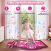 WAYKEE Dance Mat Toys for 3-12 Year Old Girls, Dance Mats for Kids with Wireless Bluetooth, Light-up 6-Button & 5 Game Modes Kids Dance Mat, Birthday Toys Gifts for 3 4 5 6 7 8 9 10+ Year Old Girls view 4