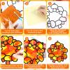 32 Sets Fall Thanksgiving Wreath Suncatchers Craft Kit DIY Window Stained Glass Effect autumn Wreath Paper Crafts Home School Classroom Decoration Kid Birthday Gift Creative Art Project Activity Game view 3