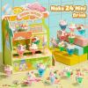 Cleboen Mini Drink House DIY Toy Set, Making 24 Miniature Food Drinks, Resin & Clay Kitchen Play Food DIY Craft Kit for Kids Aged 8+, Ideal Girls Gift for Birthday Christmas, Not Edible view 3