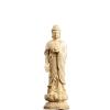 Amitabha Buddha Statue Set, Wood Carving Buddha Figures Kuan yin-Shakyamuni-Mahasthamaprapta Buddha Statue Home Office Decor Sculpture Figurines (Amitabha) view 1