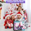 Dance Mat Toys for 3-12 Year Old Kids, Kids Dance Mat with Light-up 8-Button Wireless Bluetooth, Dance Pad Toy with 5 Game Modes, Christmas Birthday Toys Gifts for 3 4 5 6 7 8 9 10+ Year Old Girls view 2