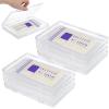 12 Pcs Clear Flat Breast Milk Organizers, 7.5 X 5.1 X 0.7 Inches Stackable Storage Trays for Freezer & Breastfeeding Bag Organization view 2