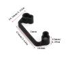 for Tamiya for TT01 for TT02 1/10 Frame Handle Rear Bumper RC Car Trucks Off-Road Tracked Vehicles Parts and Accessories Upgrades Replacement RC Car Upgrade Part(Black) view 2
