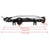 1/10 RC Front Axle Aluminum Alloy Diamond Shaped Heavy Duty Upgrade Part High Strength CNC Machined for Axial Wraith 90018 90020 90045 RR10 90048 90053 1/10 Scale Rock Crawler (Black) view 2