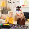32 Sets Halloween Monster Suncatchers Craft Kit DIY Window Stained Glass Effect Halloween Monster Paper Crafts Home School Classroom Decoration Kid Birthday Gift Creative Art Project Activity Game view 4