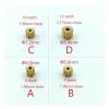0.6M Modulus 8T 9T 10T 12T Teeth Metal Copper Brass Gear Electronic Starter Spindle Gearwheel Fit 2mm 3.175mm A view 3