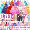 100 Pcs Doll Clothes and Accessories - 5 Wedding Gowns 10 Slip Dresses 2 Fashion Dresses 2 Tops 2 Pants 2 Bikini Swimsuits 10 Shoes and Accessories for 11.5 inch Dolls,Doll Dress up Toys for Girl Gift view 2