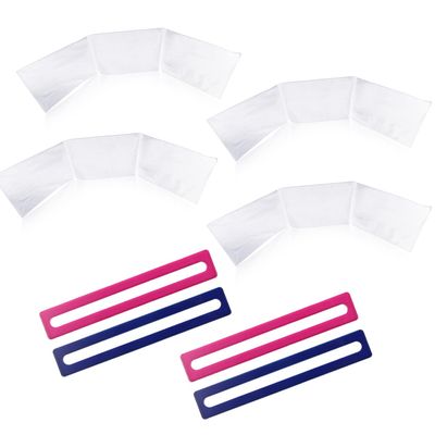 4pcs Mahjong Card Protective Cases & 4pcs Line Finders, Bright Rules Reader Helpers with Clear Scorecard Protector Sleeve Cover Holders Gifts and Accessories for Players Beginners