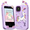 Kids Smart Phone Toys for Girls Age 3-9, Touchscreen Dual Camera Kids Phone, Christmas Birthday Gifts for Age 3 4 5 6 7 8 9, Toddler Learning Play Toy with Music Player, 8G Card view 1