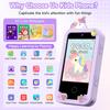Kids Smart Phone Toys for Girls Age 3-9, Touchscreen Dual Camera Kids Phone, Christmas Birthday Gifts for Age 3 4 5 6 7 8 9, Toddler Learning Play Toy with Music Player, 8G Card view 2