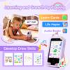 Kids Smart Phone Toys for Girls Age 3-9, Touchscreen Dual Camera Kids Phone, Christmas Birthday Gifts for Age 3 4 5 6 7 8 9, Toddler Learning Play Toy with Music Player, 8G Card view 4