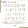 108 Wooden Alphabet and Number Craft Kit, Includes 4-Inch Letters (A-Z) and Numbers (0-9), Perfect for Home, Classroom, and Party Decorations view 3
