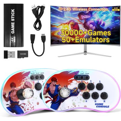 Colourbing A16 Retro Game Console - Support and Wireless Connection,30000 in Classic Games,Two Separate 3D joysticks,Plug and Play 4K HD HDMI TV Game Stick Birthday Gifts for Boys and Girls