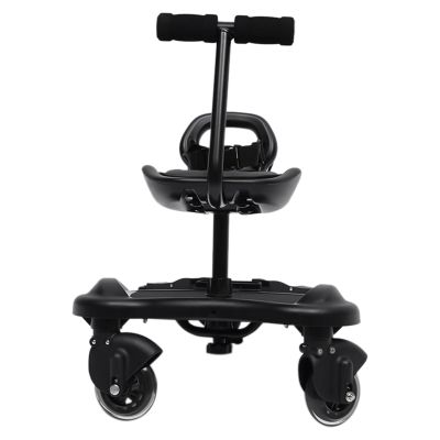 Removable Seat, Stroller Kids Scooter Ride-On Pedal Non-Slip with Removable Seat for Children Up to 55lbs, Fits Most Brands of Stroller Scooters for Children Ages 2-6 (Black)