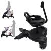 Removable Seat, Stroller Kids Scooter Ride-On Pedal Non-Slip with Removable Seat for Children Up to 55lbs, Fits Most Brands of Stroller Scooters for Children Ages 2-6 (Black) view 3