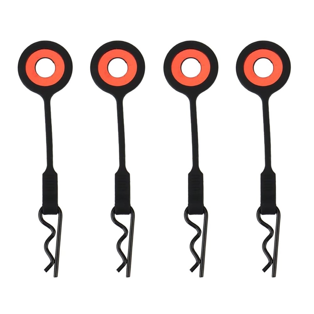 AQWBTYD Compatible with Traxxas for Trx4 for UDR for Axial for Scx10 for Arrma 1/8 1/10 RC Car 4Pcs Car Body Clip Shell Fixed Buckle Lock RC Car Part Accessories