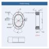 Bolisila RI115-PH KV40 Frameless Inrunning Brushless Torque Motor Hall Sensor for Exoskeleton, Robotic arm view 3